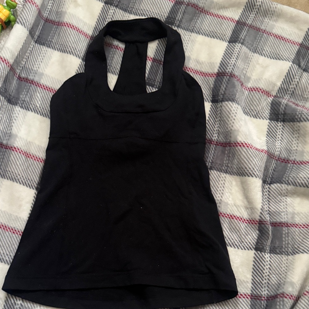 Lululemon Athletica Black Halter Tank Top
